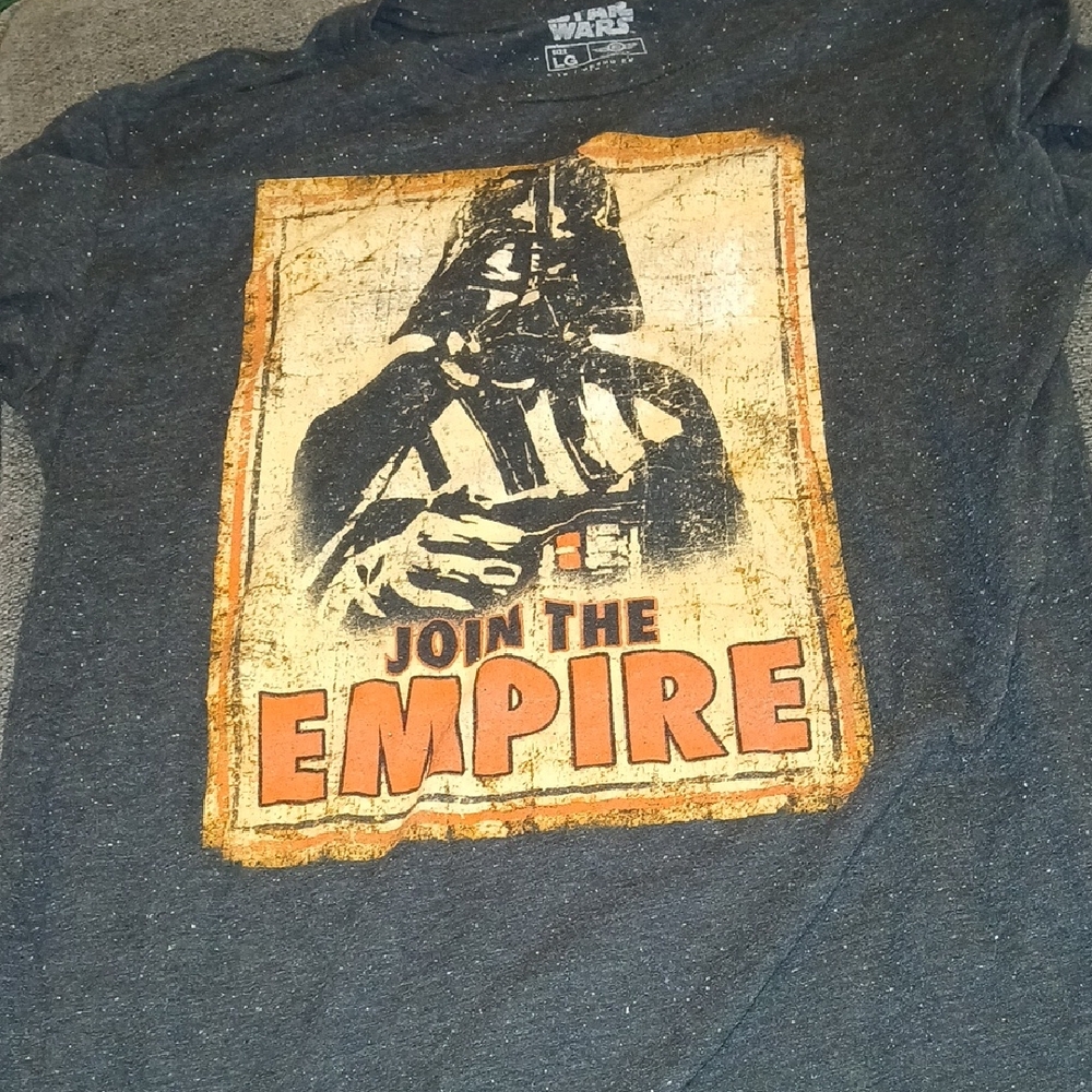 Star Wars Dark Gray Empire Tee with Orange Accents
